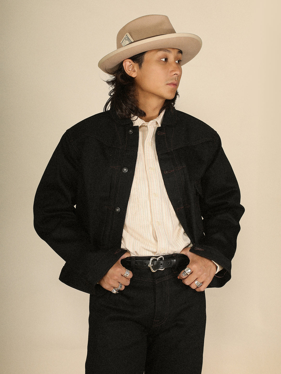 Black Swordsman Type1 Denim Jacket