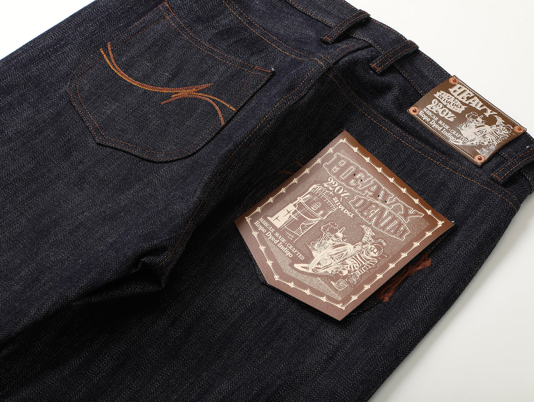 22OZ Selvedge 702 Tapered jeans-Desized