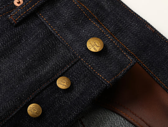 22OZ Selvedge 702 Tapered jeans-Desized