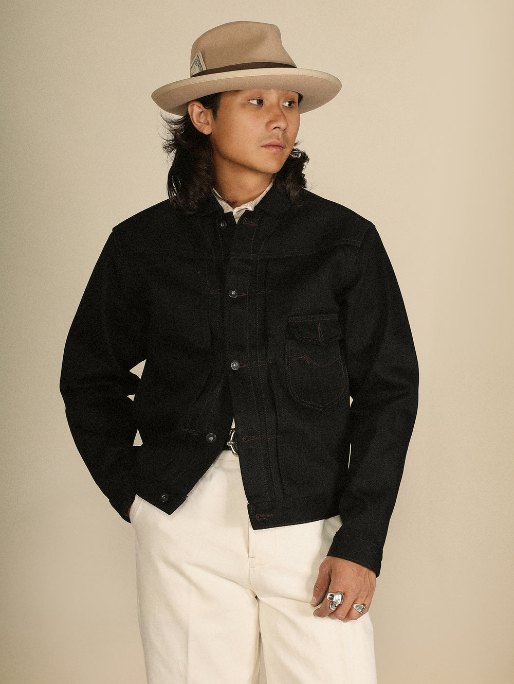 Black Swordsman Type1 Denim Jacket
