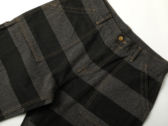 Salt-and-Pepper Selvedge Trim Prison jeans