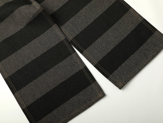 Salt-and-Pepper Selvedge Trim Prison jeans