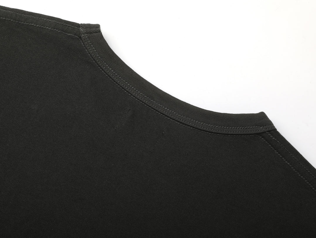 Classic Crew-neck T-shirt-Charcoal Gray