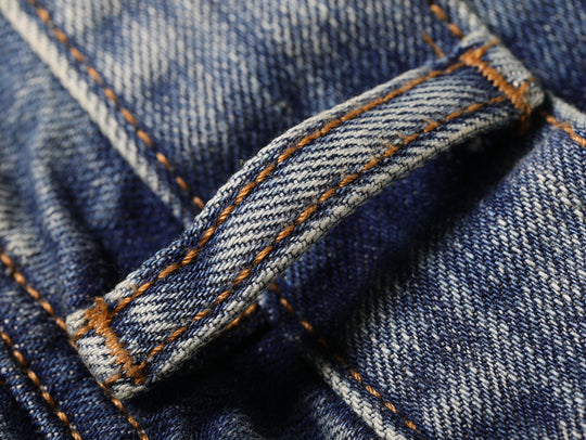 Western Logger Wide-Leg jeans-Washed Distressed