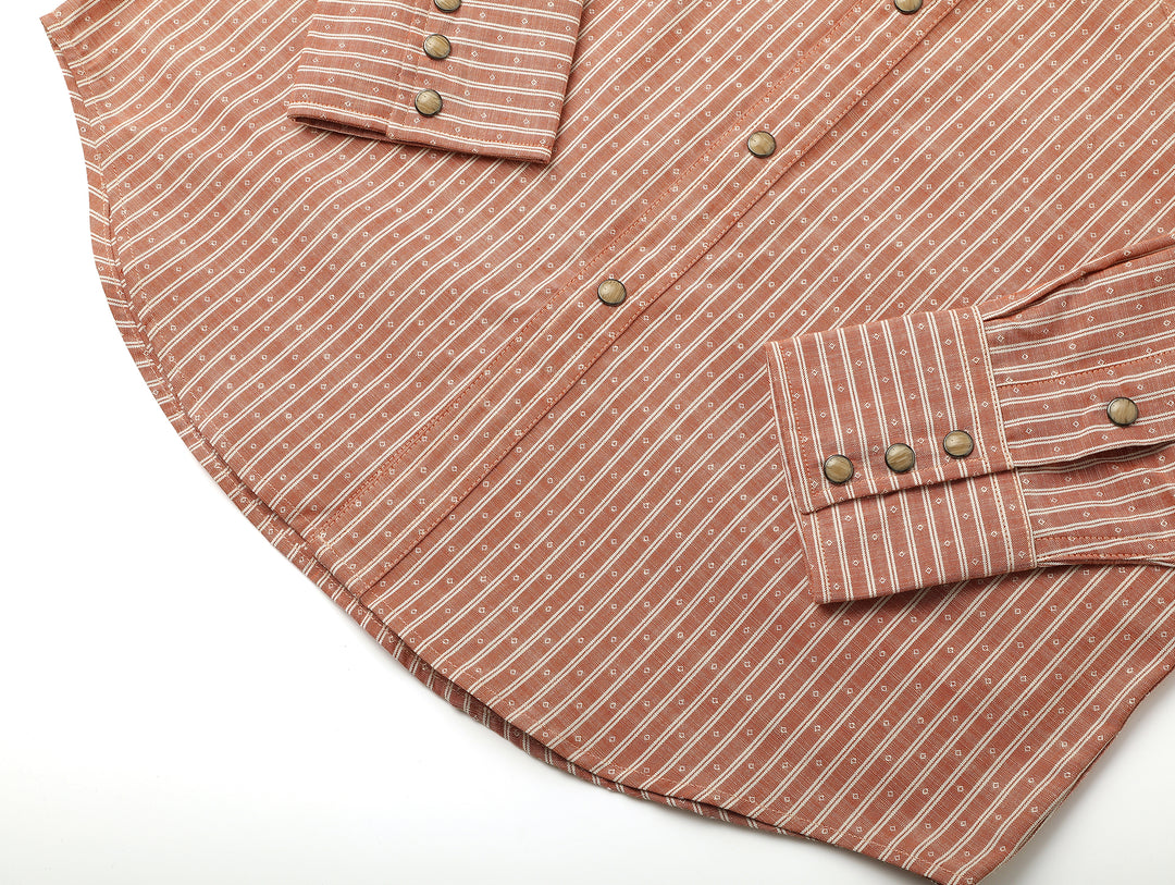 Western Series Yarn-dyed Striped Jacquard shirt