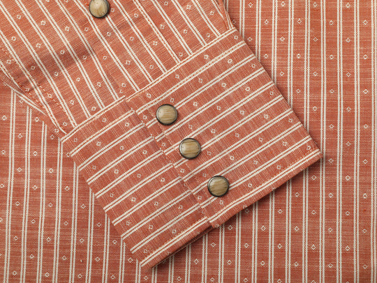 Western Series Yarn-dyed Striped Jacquard shirt