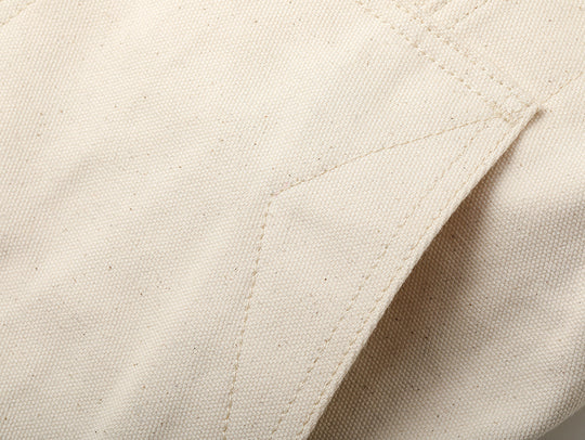 Natural Cottonseed Selvedge Canvas Wool-Blend Lined Cruiser Jacket