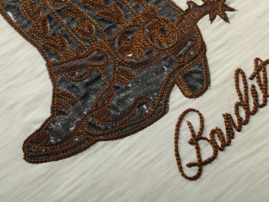 Western Series Vintage Western Boot Graphic T-shirt