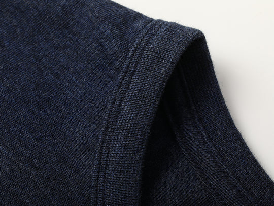 Blue Heather T-shirt-Dark blue