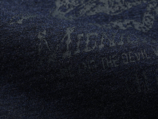 Blue Heather T-shirt-Dark blue