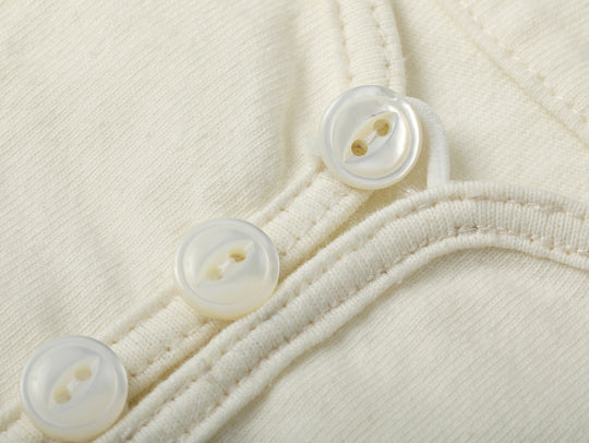 Fabric Loop Button Henley T-shirt