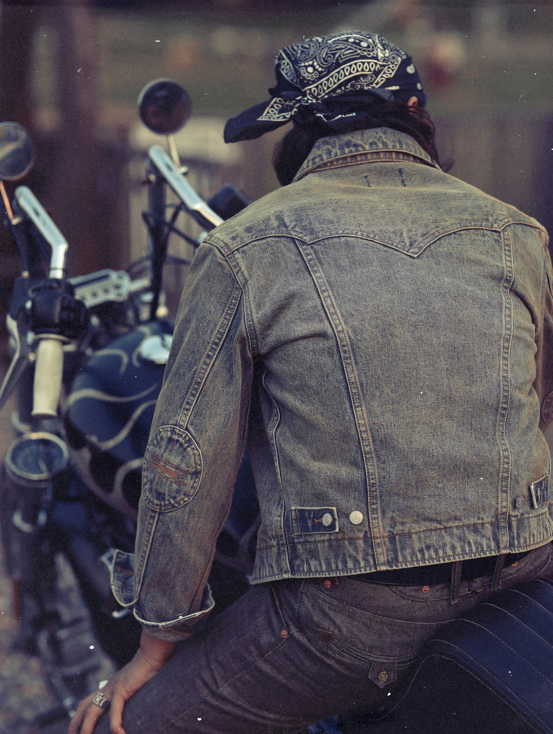 Western Series Mud-Dyed Washed Western Riders Jacket