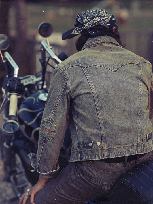 Western Series Mud-Dyed Washed Western Riders Jacket