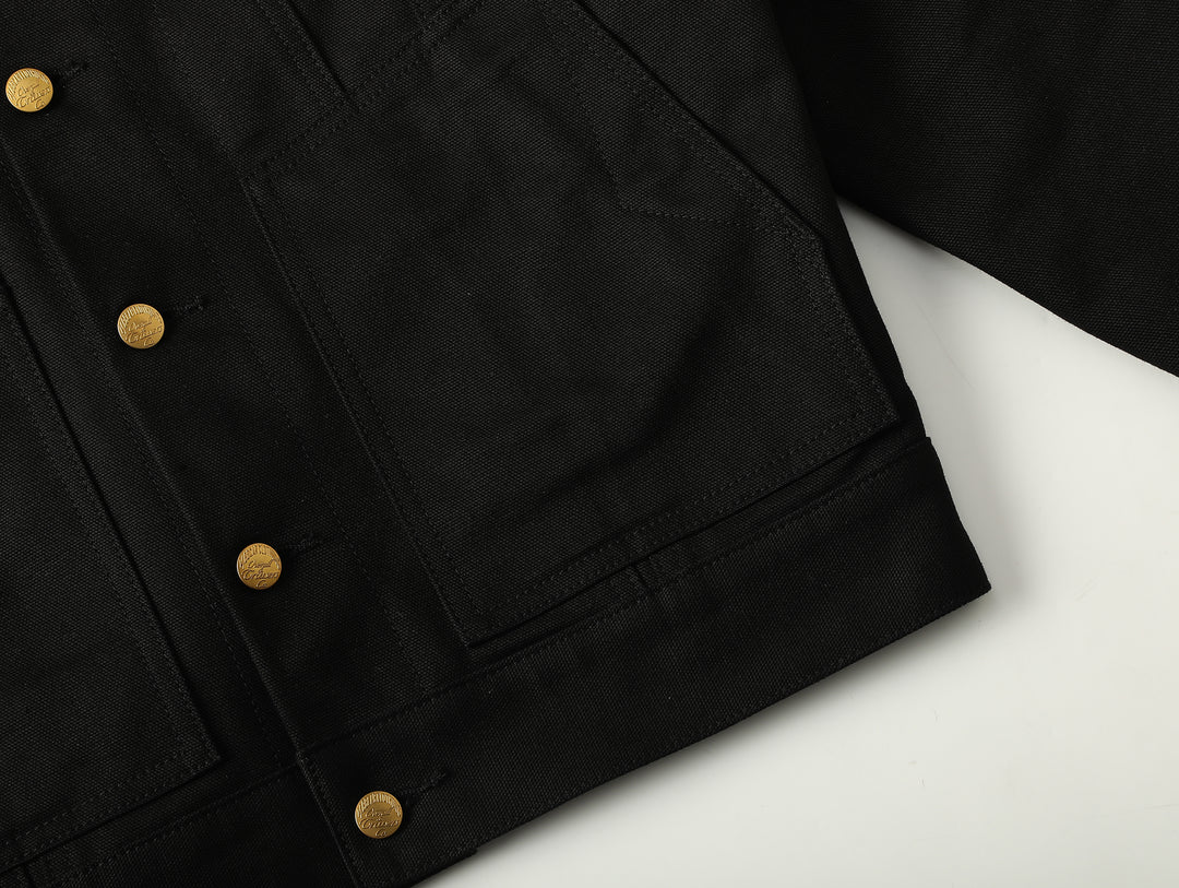 Mackinaw Wool Canvas Cruiser jacket-Black