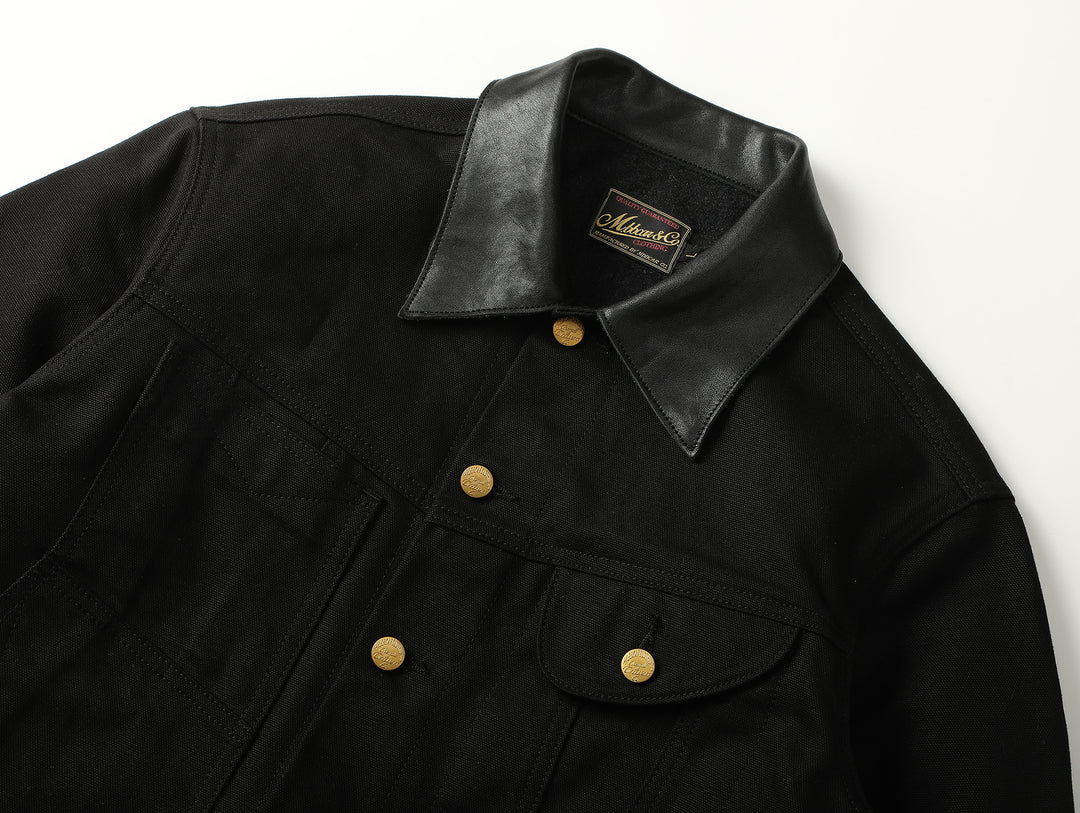 Mackinaw Wool Canvas Cruiser jacket-Black