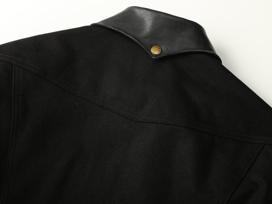 Mackinaw Wool Canvas Cruiser jacket-Black
