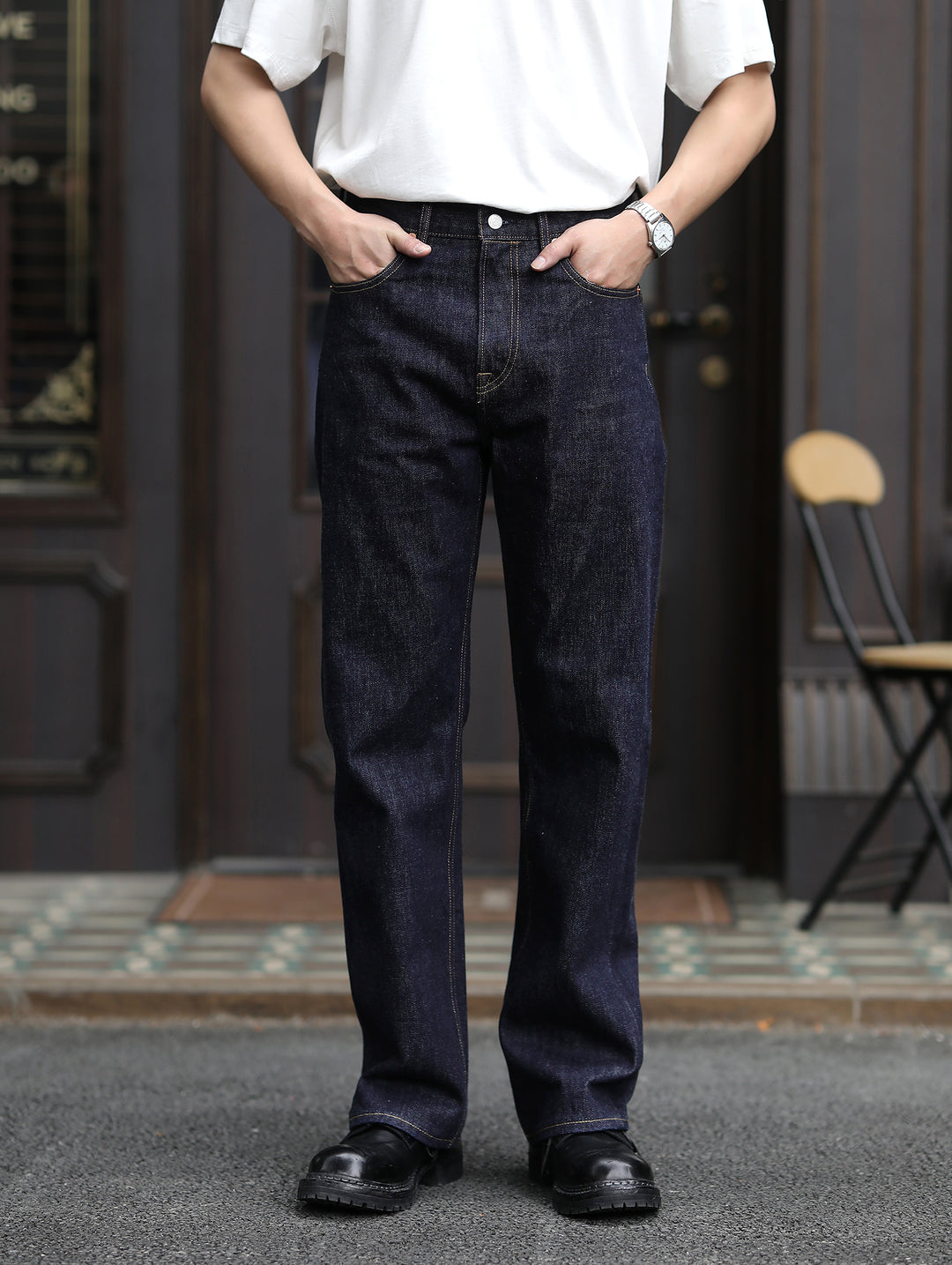 16.5OZ Classic Straight-Fit jeans
