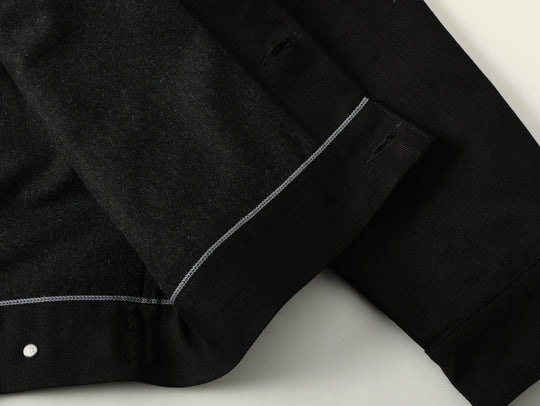 Mackinaw Wool Canvas Cruiser jacket-Black
