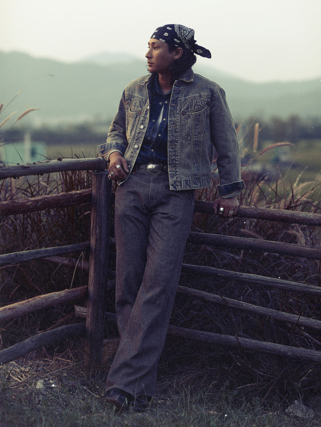 Western Series Mud-Dyed Washed Western Riders Jacket