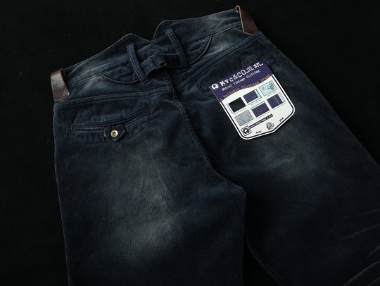 Mvc&Co. 717# Patchwork corduroy wide-leg pants