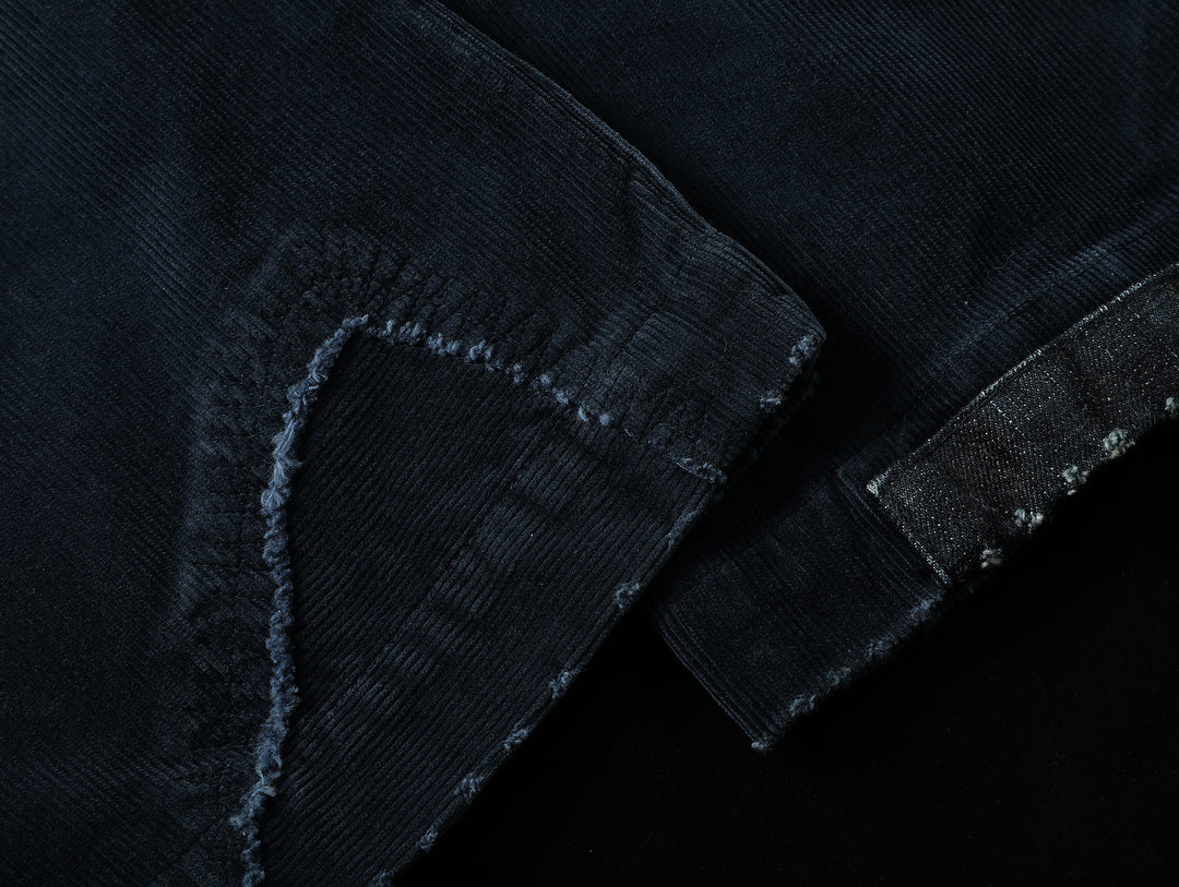 Mvc&Co. 717# Patchwork corduroy wide-leg pants