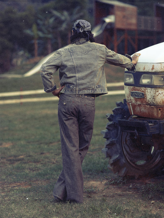 Western Series Mud-Dyed Washed Western Riders Jacket