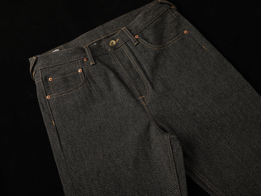 Mvc&Co. 719# Salt-and-Pepper Straight-Fit jeans
