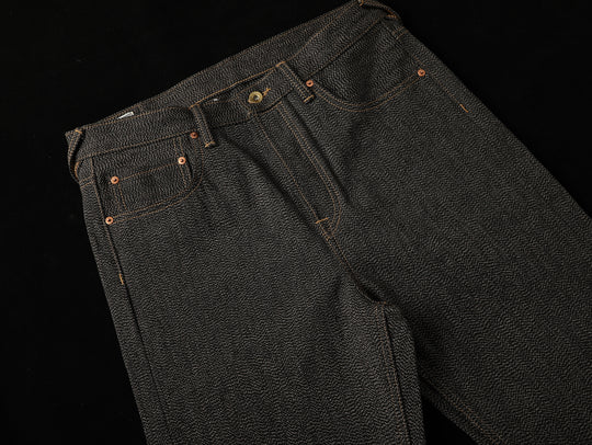 Mvc&Co. 719# Salt-and-Pepper Straight-Fit jeans