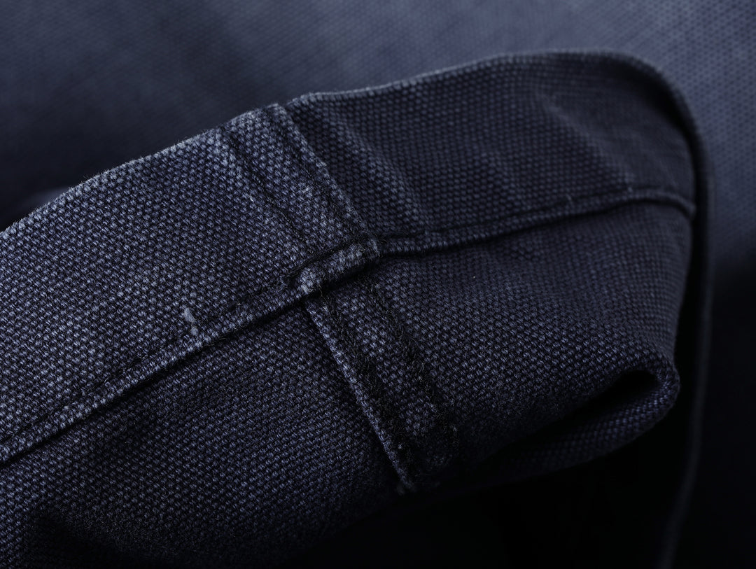 French Work Style Blue Fatigue Trousers