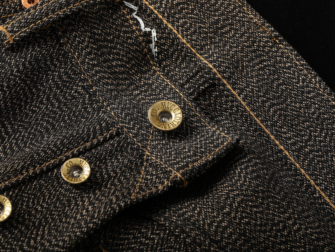 Mvc&Co. 719# Salt-and-Pepper Straight-Fit jeans