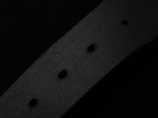 Western-Engraved Pin-Buckle Leather Belt