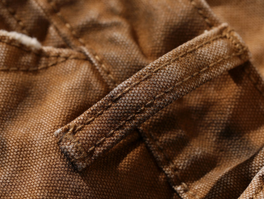 Dirty Wash Overdyed Distressed Straight-Fit Logger jeans