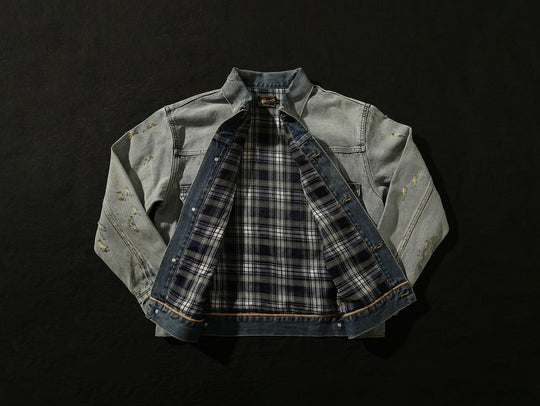 Distressed Washed Denim Jacket