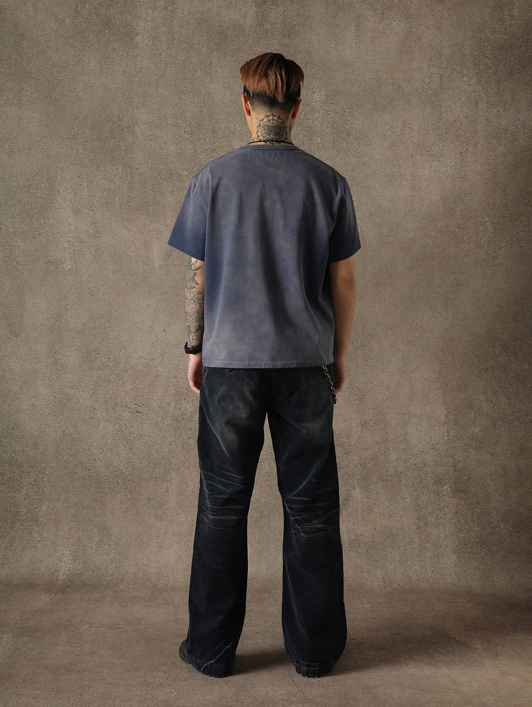 Sun-Faded Aged Patchwork T-shirt