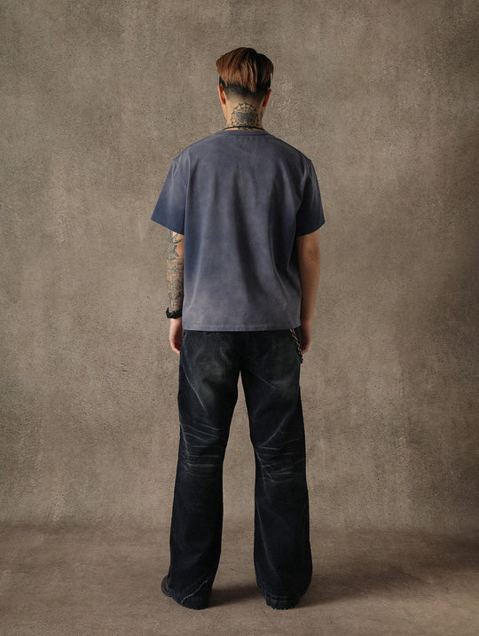 Mvc&Co. 717# Patchwork corduroy wide-leg pants