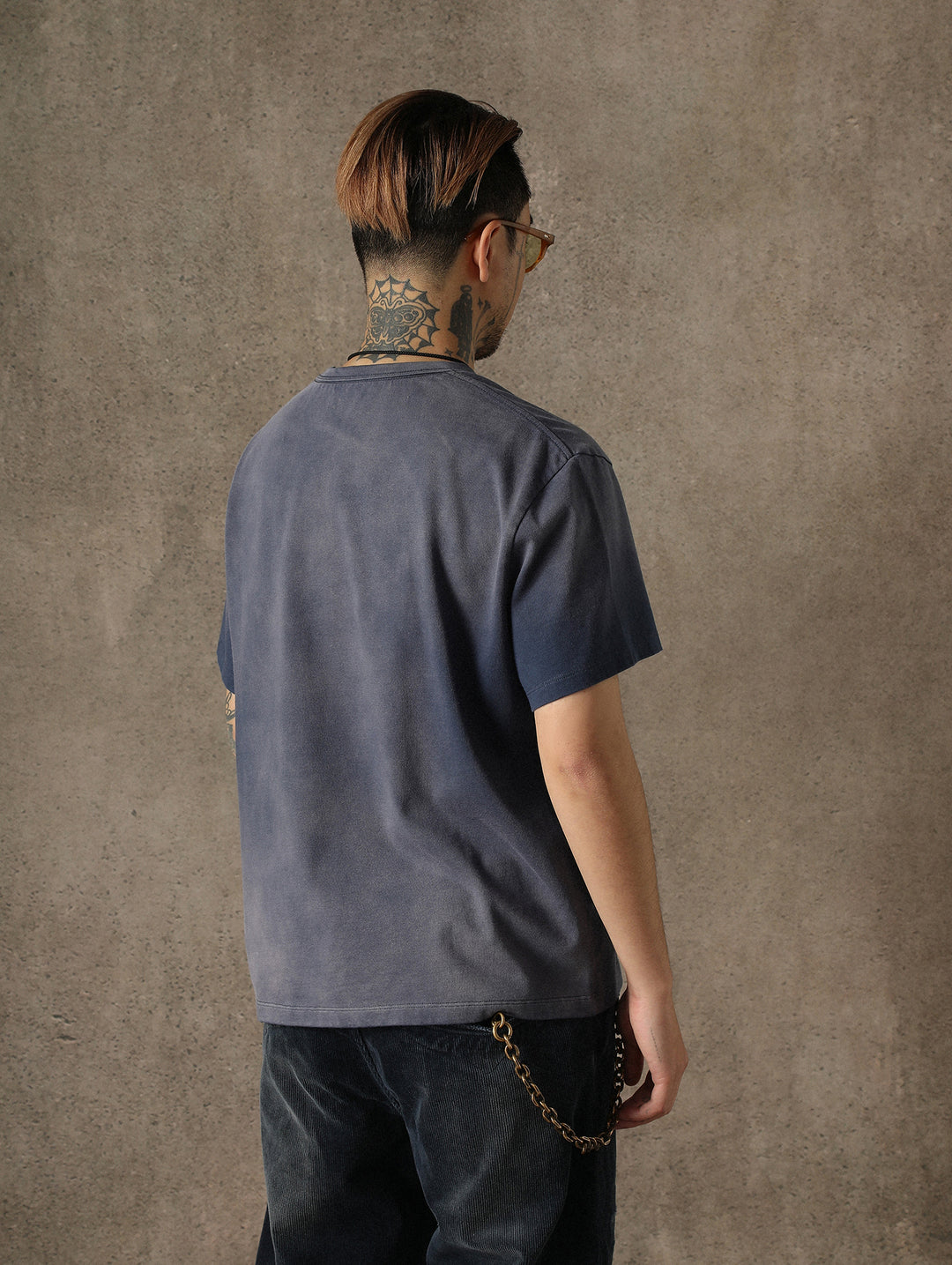 Sun-Faded Aged Patchwork T-shirt