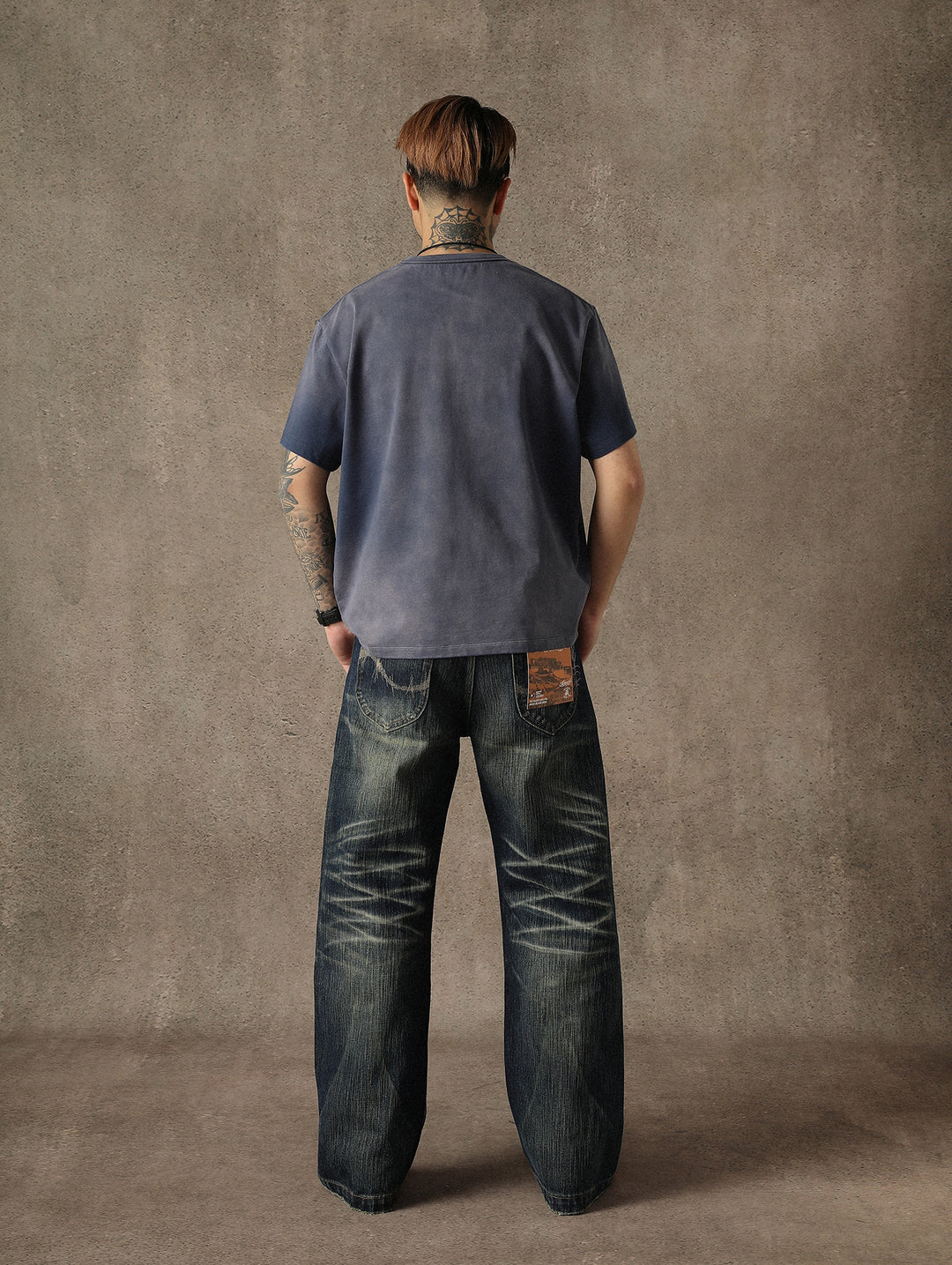 Sun-Faded Aged Patchwork T-shirt