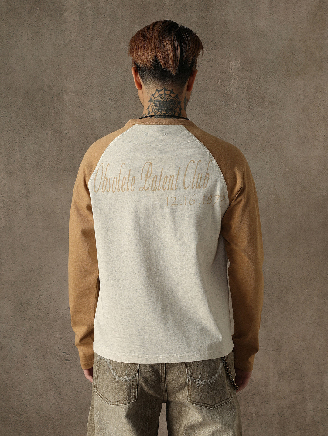 “Expired Patent Club” Raglan Sleeve T-shirt