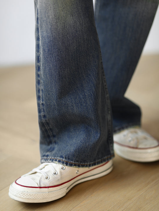 Nevada Wash Selvedge Denim Flared jeans