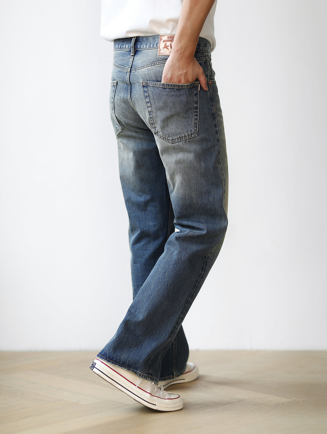 Nevada Wash Selvedge Denim Flared jeans
