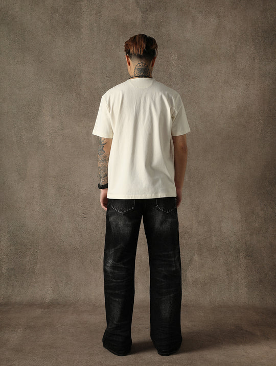 Fabric Loop Button Henley T-shirt