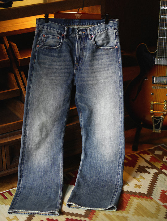 Nevada Wash Selvedge Denim Flared jeans