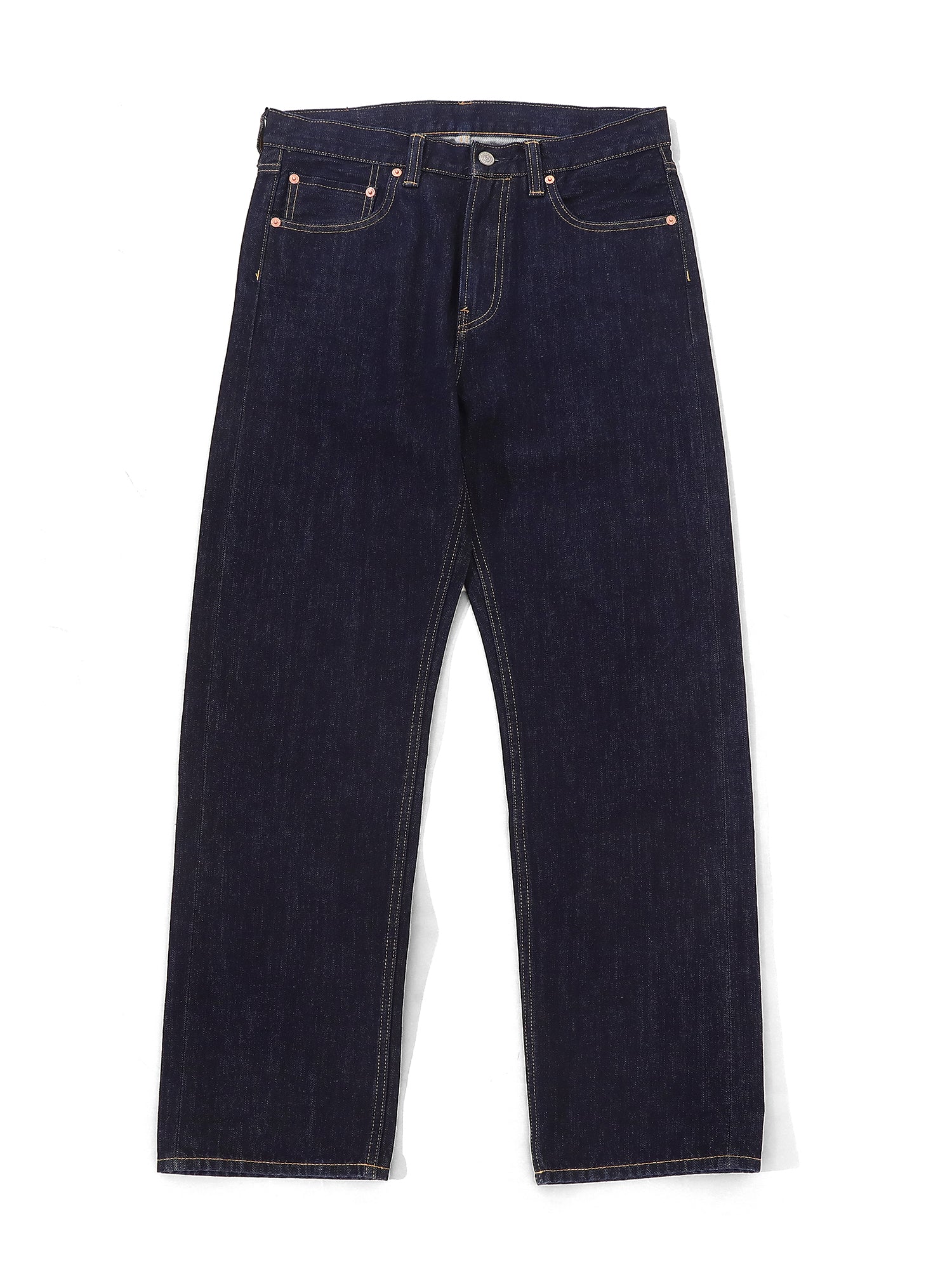 14 oz Selvedge 701 Basic Straight-Fit jeans-Indigo|mbbcar|menswear