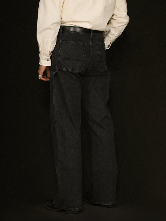 Distressed Wash B11 Lumberjack Wide-Leg jeans