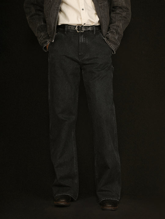 Distressed Wash B11 Lumberjack Wide-Leg jeans