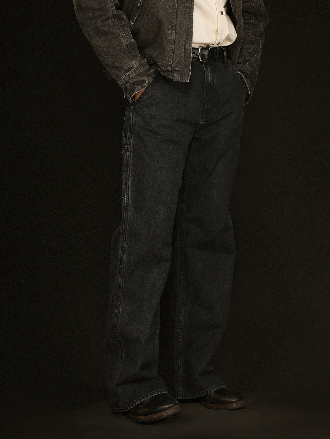 Distressed Wash B11 Lumberjack Wide-Leg jeans