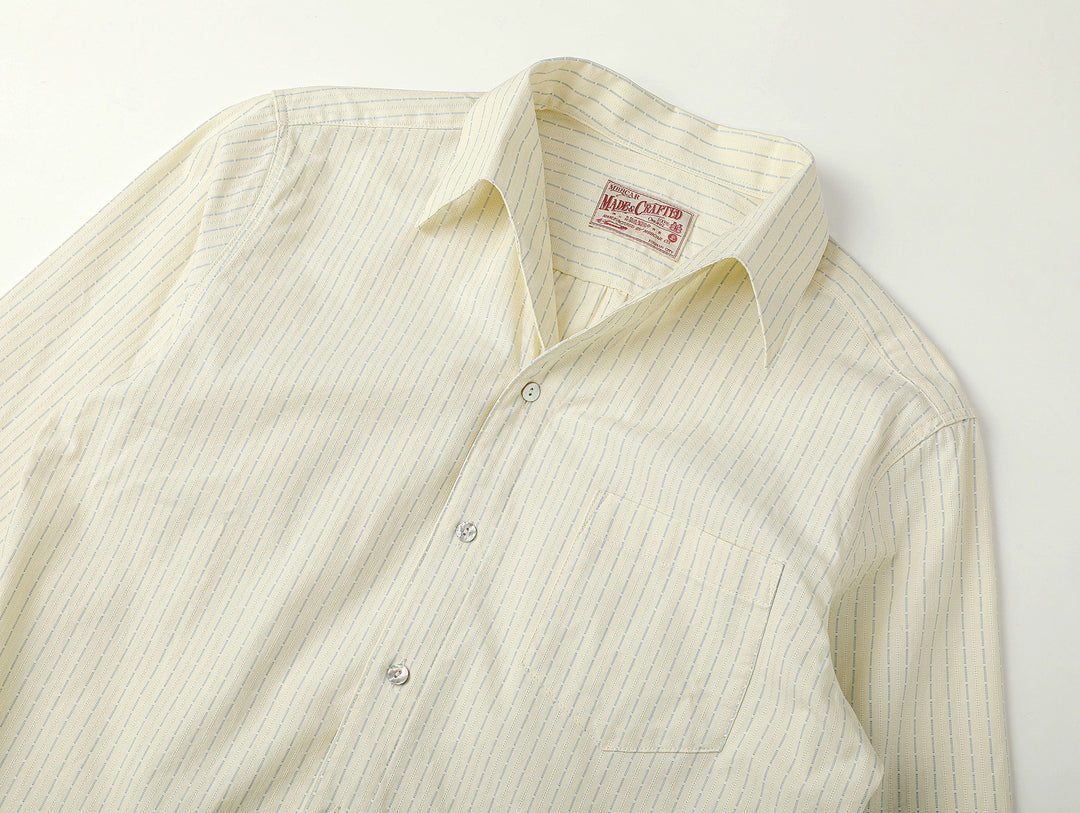 Riviera One-Piece Collar Striped Jacquard shirt