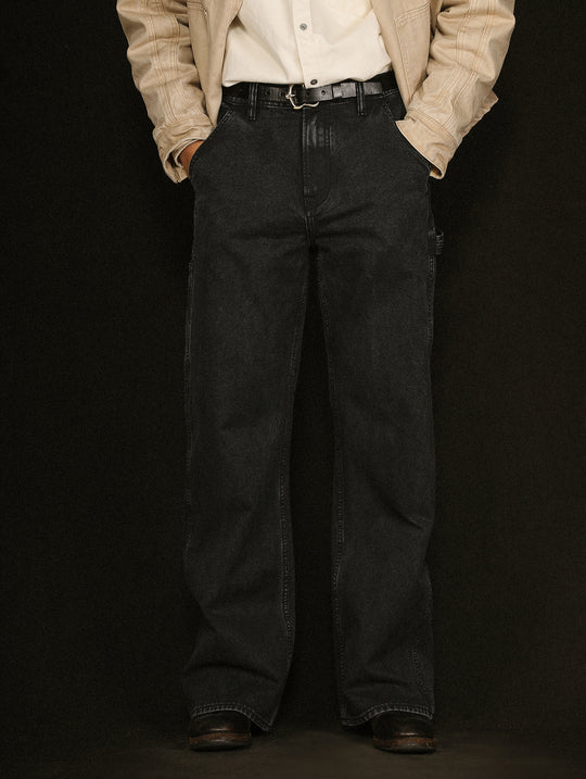 Distressed Wash B11 Lumberjack Wide-Leg jeans