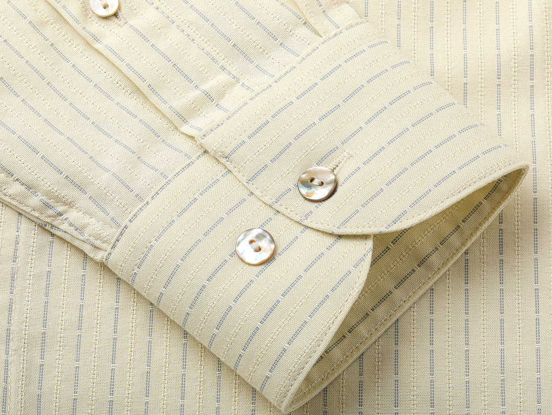 Riviera One-Piece Collar Striped Jacquard shirt