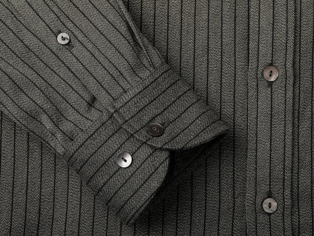 Long-Point Button-Down Work shirt